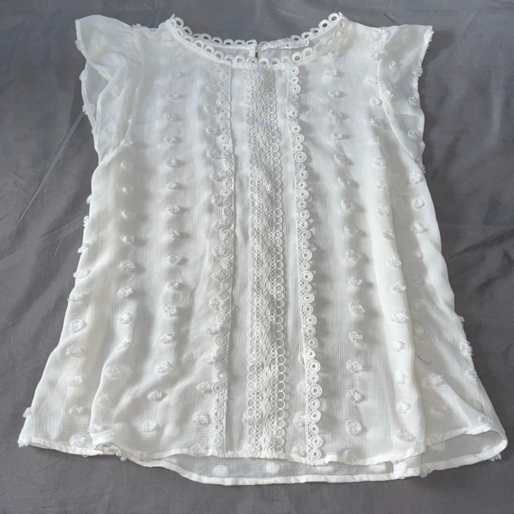Mine Sheer Blouse. Womens Medium. EUC!